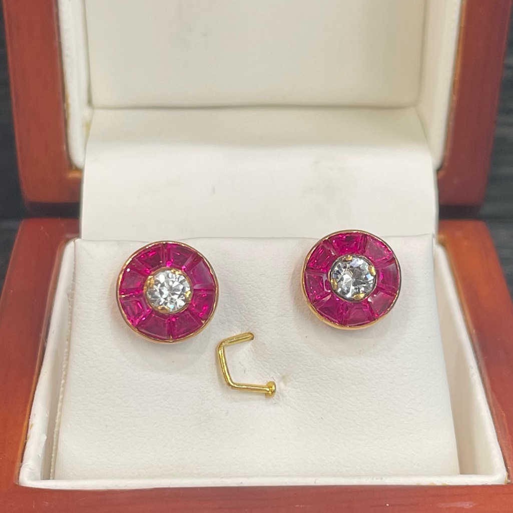 14kt Ruby Earrings